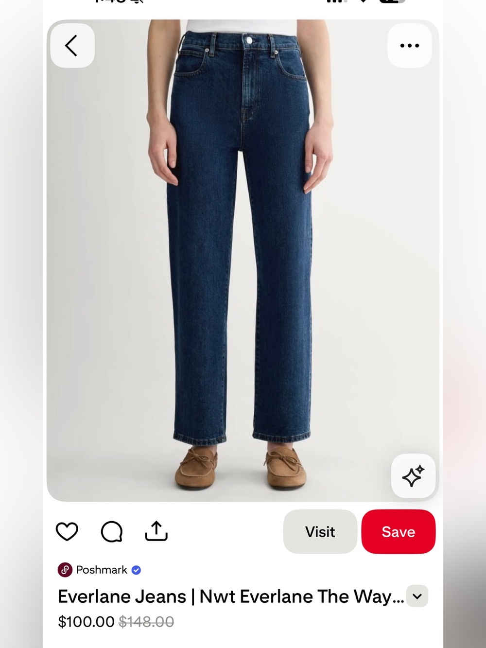 Everlane Way High Crop Jean Size 27